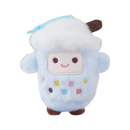 Blueberry bubble tea cup plush keychain