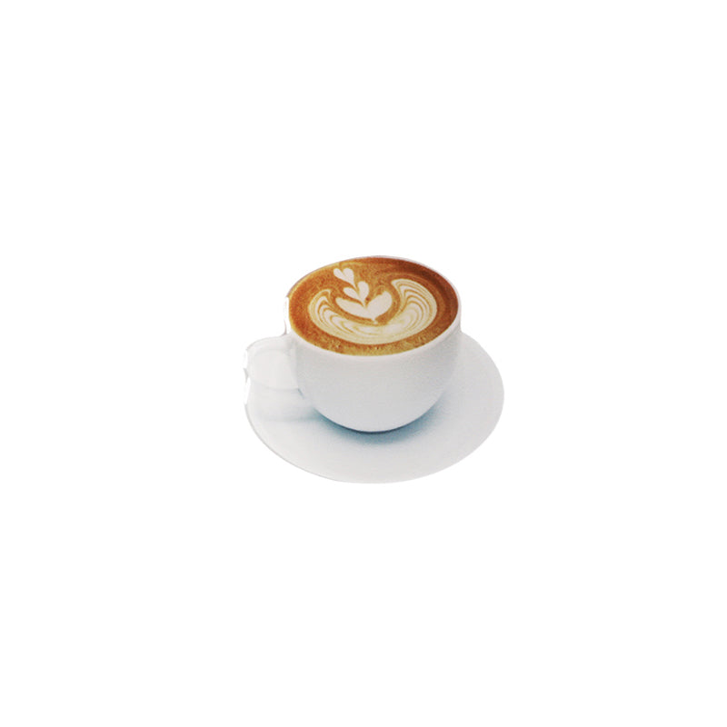 Latte coffee cup phone grip with foam art