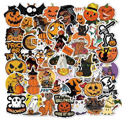 50pcs Halloween waterproof stickers - 0 - Scribble Snacks