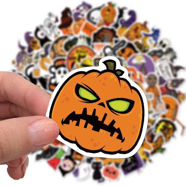 50pcs Halloween waterproof stickers - 0 - Scribble Snacks