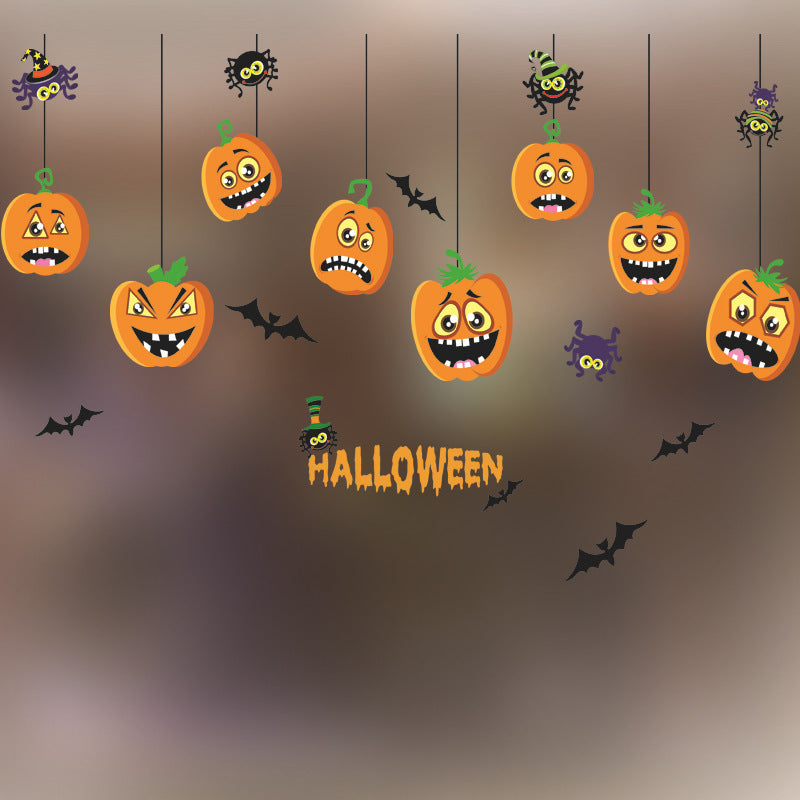 Halloween Decoration Kindergarten Stickers Glass Door - 0 - Scribble Snacks