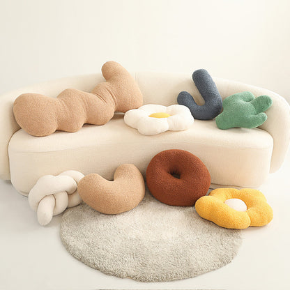 Knotted Donut Flower Cushion