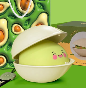 Pistachio night light on a green background