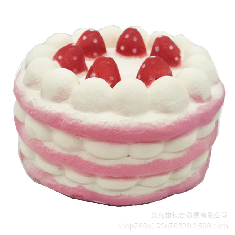 Strawberry Cake slow-rise squishy stress toy
