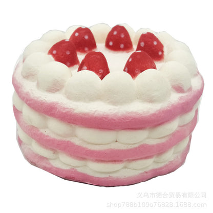 Strawberry Cake slow-rise squishy stress toy