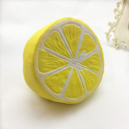 Yellow Lemon slow-rise squishy stress toy