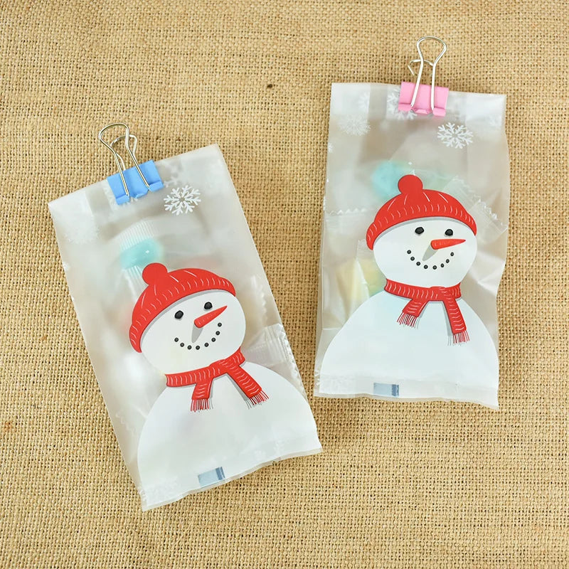 Christmas Snowman Treat Bags [25/50 Count]