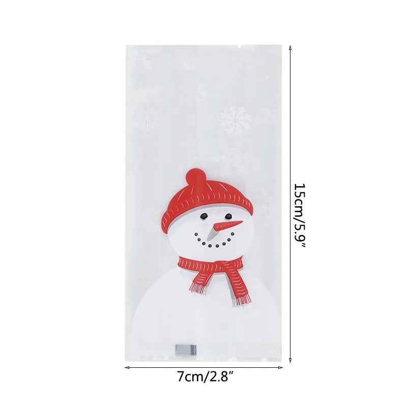 Christmas Snowman Treat Bags [25/50 Count]