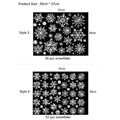 Christmas Glitter Snowflake Wall Stickers