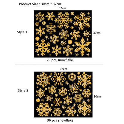 Christmas Glitter Snowflake Wall Stickers