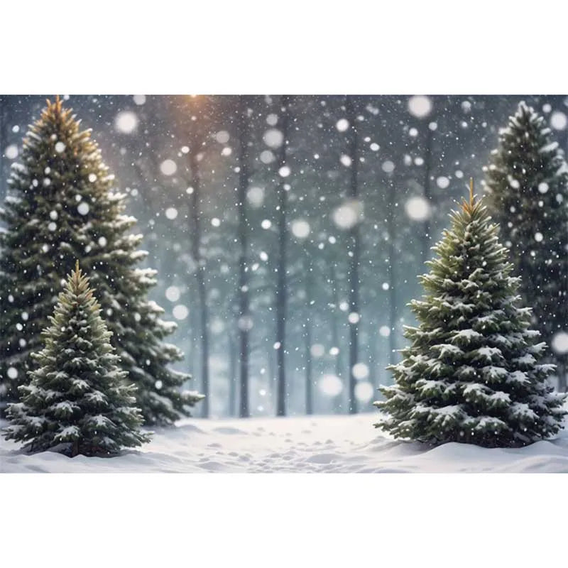 Christmas Winter Wonderland Holiday Backdrop