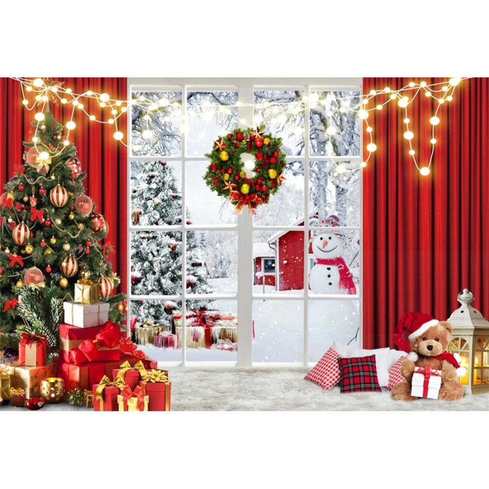 Christmas Holiday Cheer Photography Backdrop