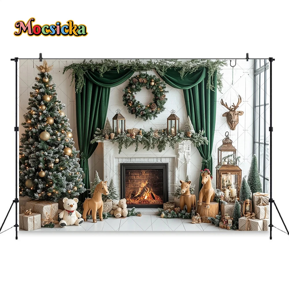 Christmas Festive Winter Backdrop Decor