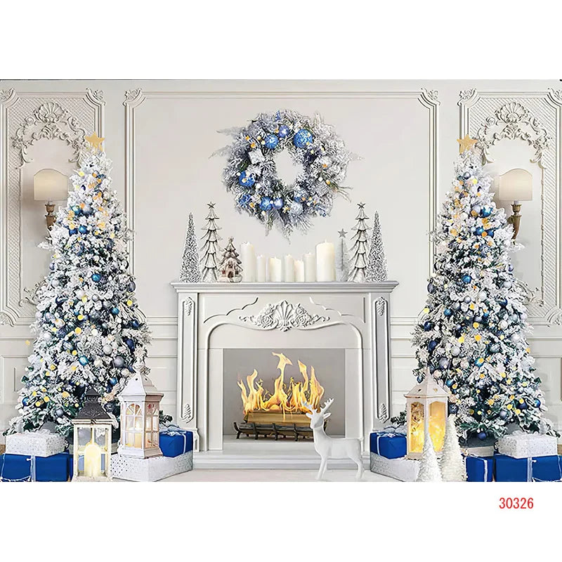 Christmas Snowman Holiday Backdrop Decor