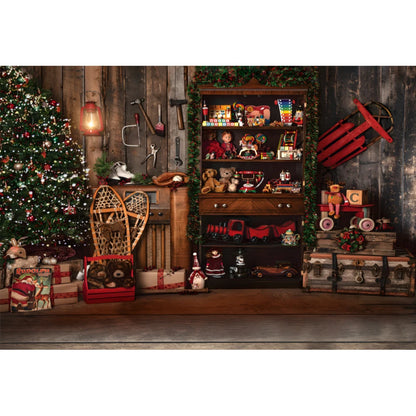 Christmas Cozy Holiday Scene Backdrop