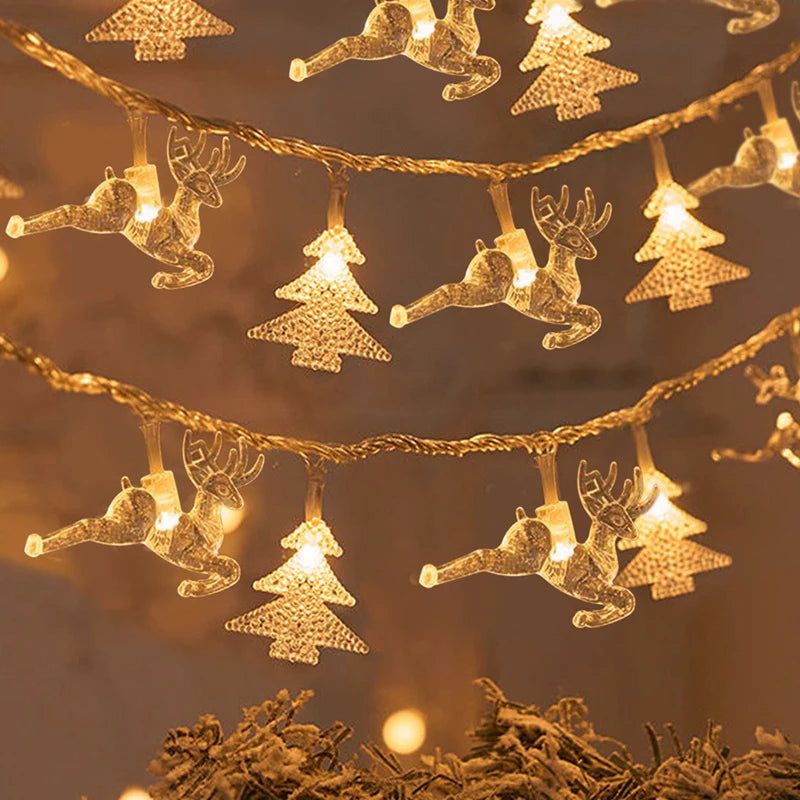 Christmas Twinkle Snowflake LED Lights