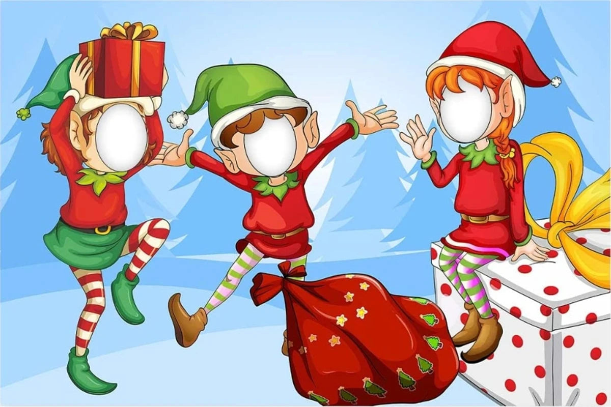 Christmas Festive Cheer Photo Backdrop