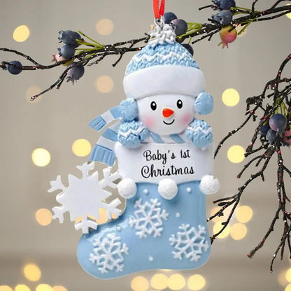 Christmas Snow Baby Ornament 2023 6cm