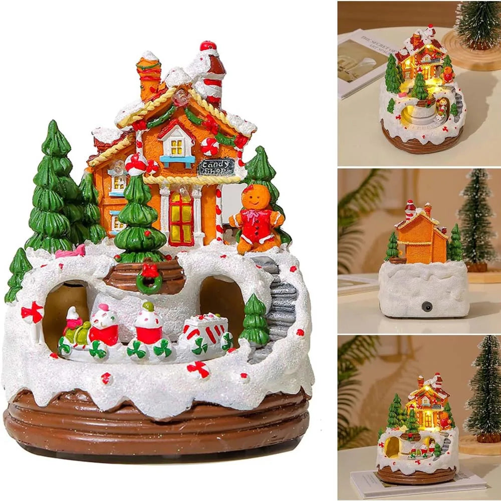 Christmas Gingerbread Village LED House