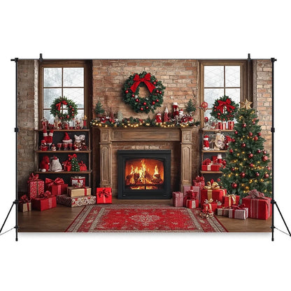 Christmas Festive Cherry Backdrop [Customizable Sizes]