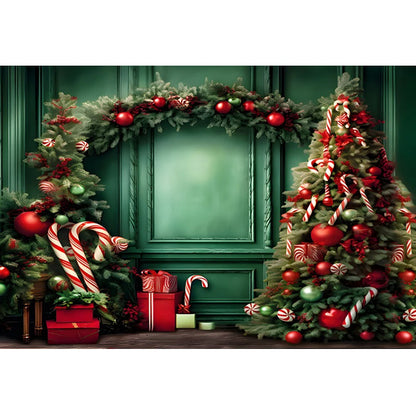 Christmas Festive Holiday Backdrop [Vinyl/Polyester]