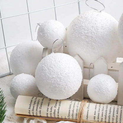 Christmas Frosty Snowball Ornaments [4cm/6cm/8cm]