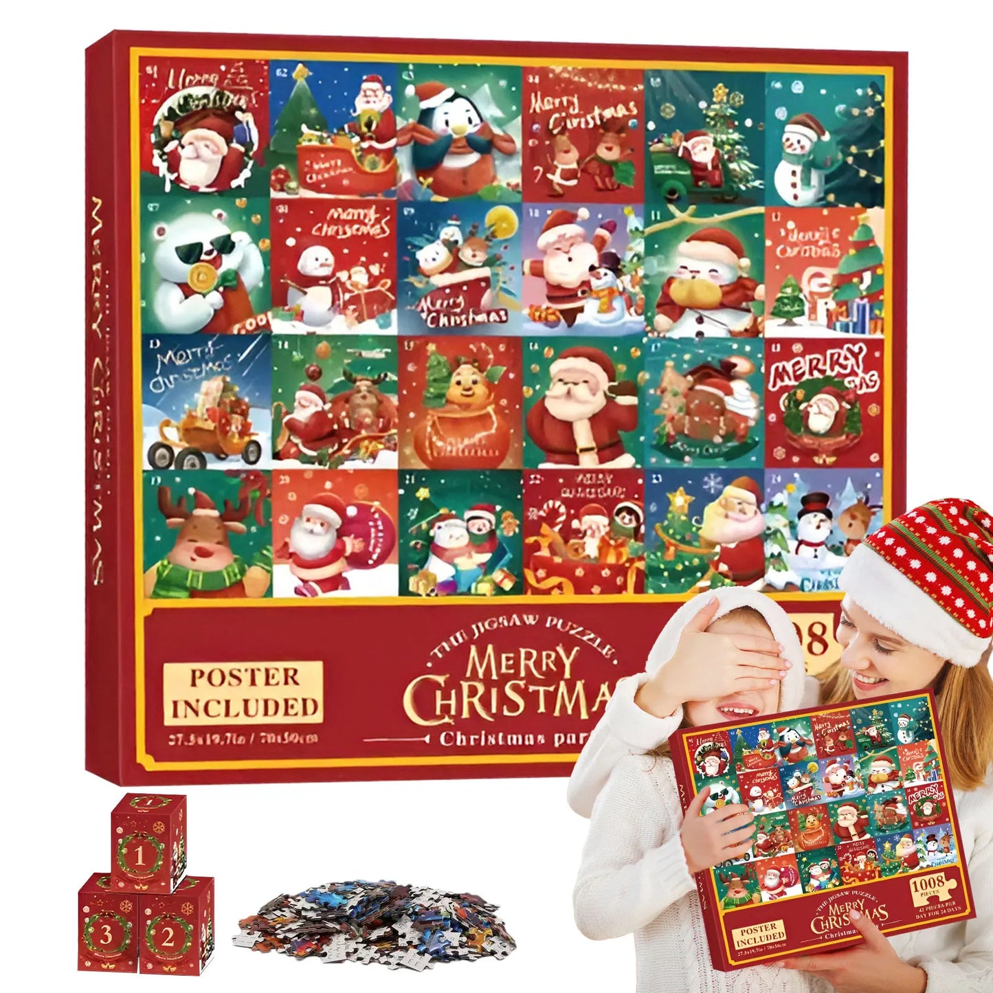 Christmas Puzzle Advent Calendar Countdown Magic