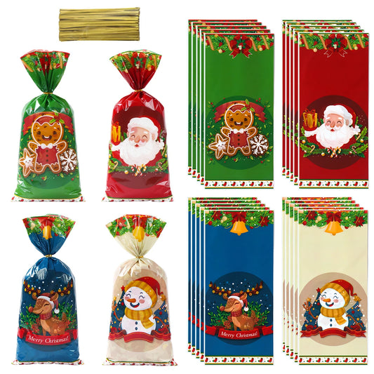 Christmas Sweet Treat Gift Bags [Set of 25/50/100]