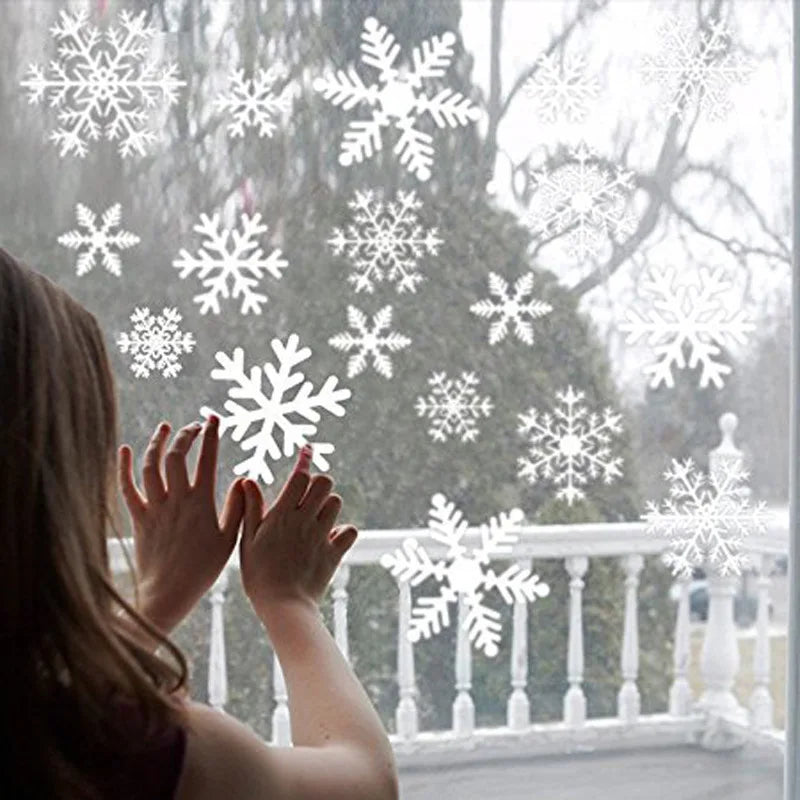 Christmas Snowflake Wall Stickers Set