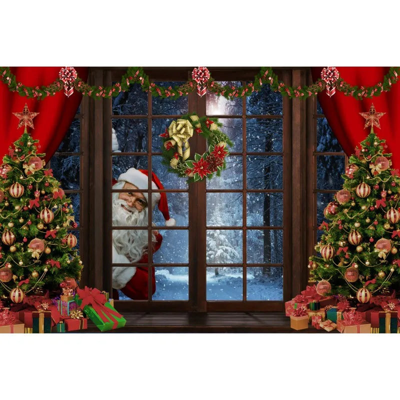 Cheerful Christmas Backdrop [Vinyl/Polyester]