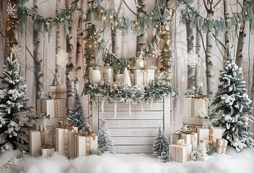 Christmas Winter Wonderland Backdrop [Customizable Size]