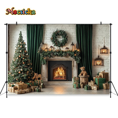 Christmas Festive Winter Backdrop Decor