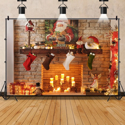 Christmas Cheerful Holiday Backdrop [Vinyl/Polyester]