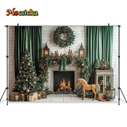 Festive Christmas Photography Backdrop