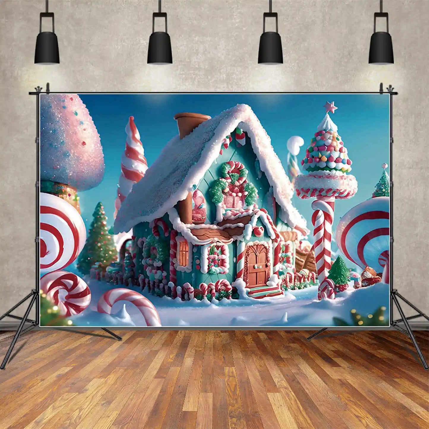 Christmas Winter Wonderland Backdrop Decor