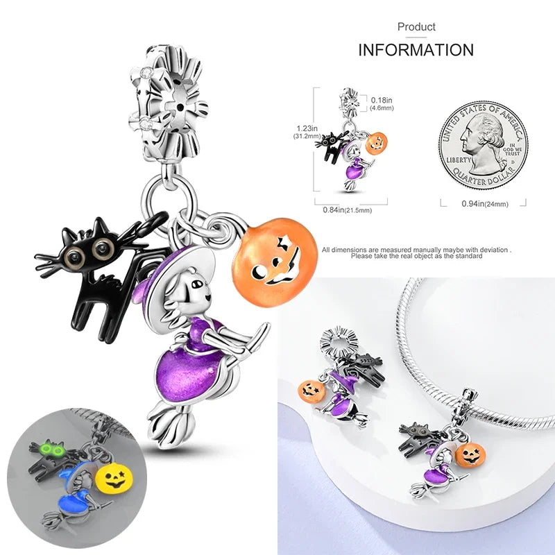 Pumpkin Holiday Pendant Charm - Halloween - Resin Ornaments & Charms - Scribble Snacks