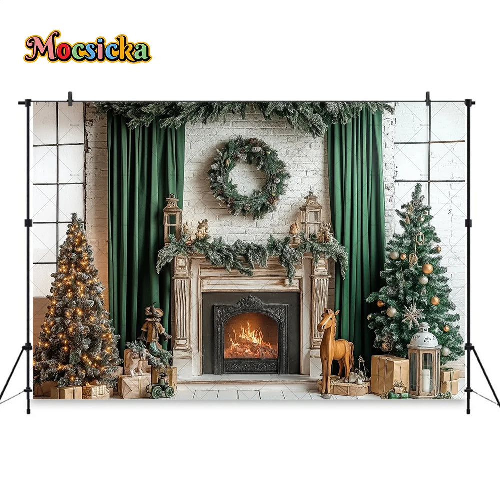 Christmas Festive Winter Wonderland Backdrop