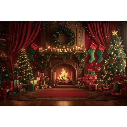 Christmas Festive Fairytale Backdrop [Indoor Use]