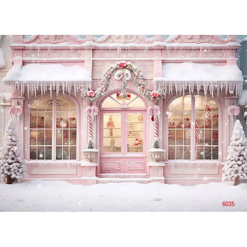 Christmas Festive Holiday Scene Backdrop