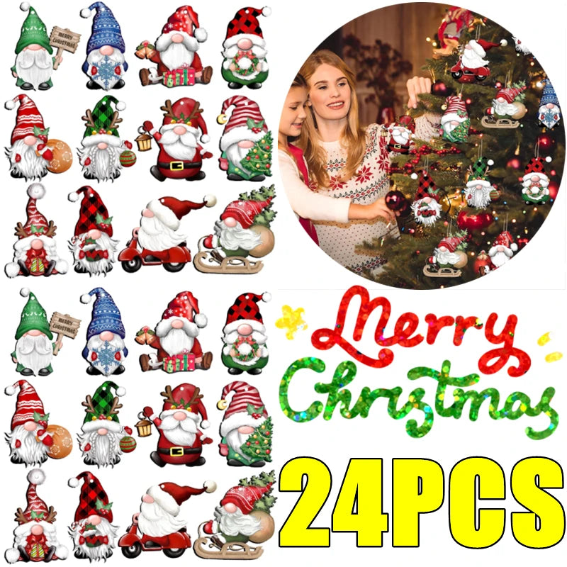 Christmas Gnome Holiday Ornament Set