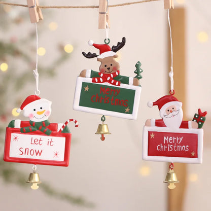 Christmas Jolly Helpers Iron Ornaments [Santa/Snowman]