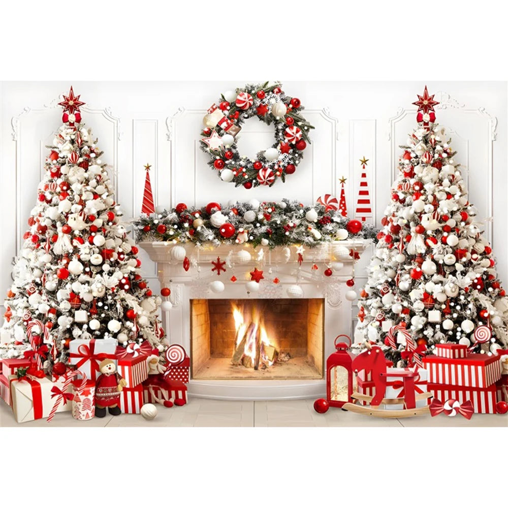 Christmas Festive Photo Wonderland Backdrop