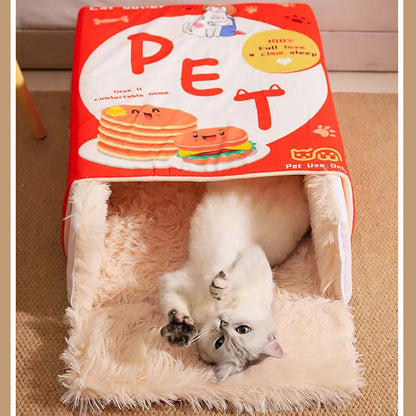 Christmas Biscuit Box Cat Bed [All Cats]