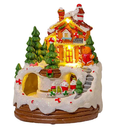 Christmas Gingerbread Village LED House