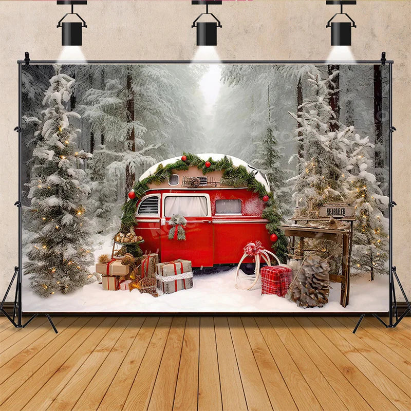 Christmas Festive Winter Wonderland Backdrop