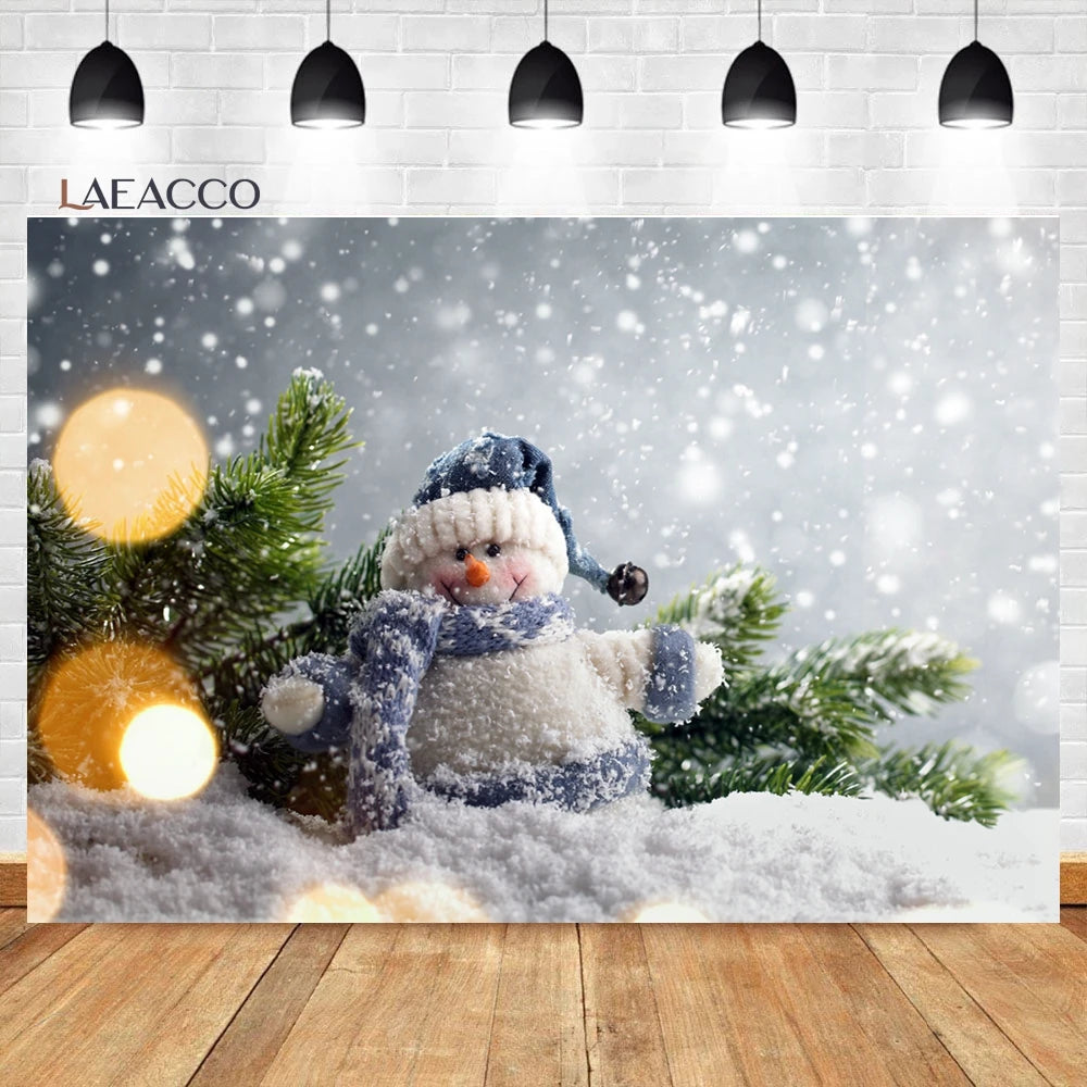 Christmas Snowy Wonderland Photo Backdrop