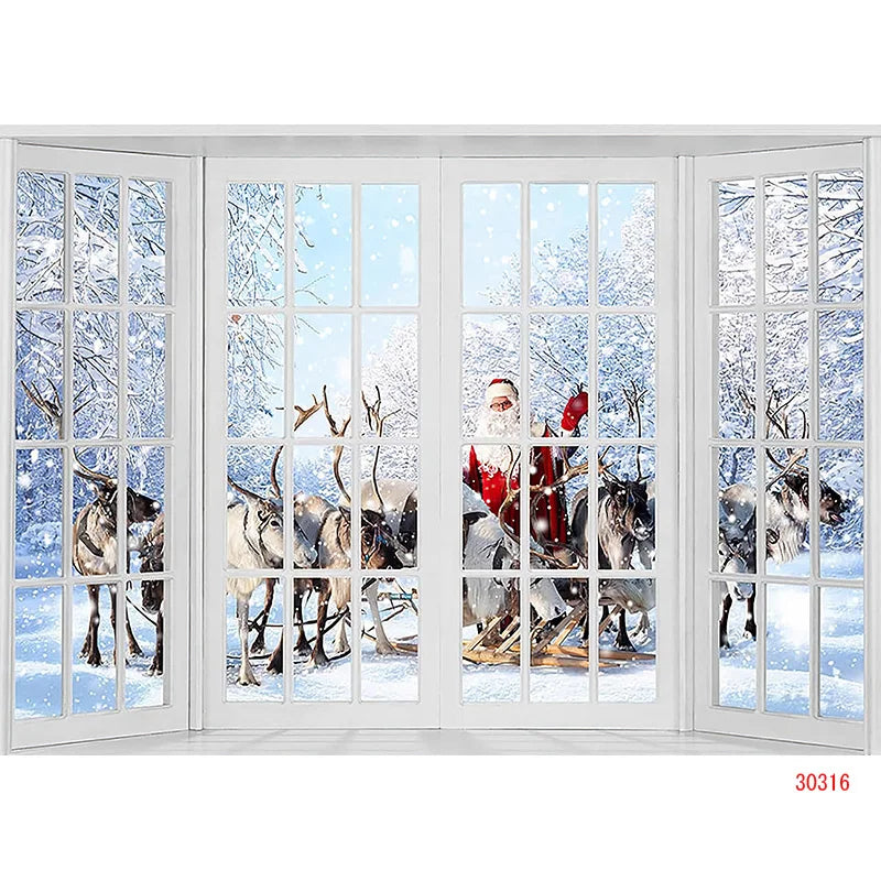 Christmas Holiday Wonderland Backdrop - Decor