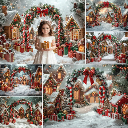 Christmas Winter Wonderland Backdrop - Snowy