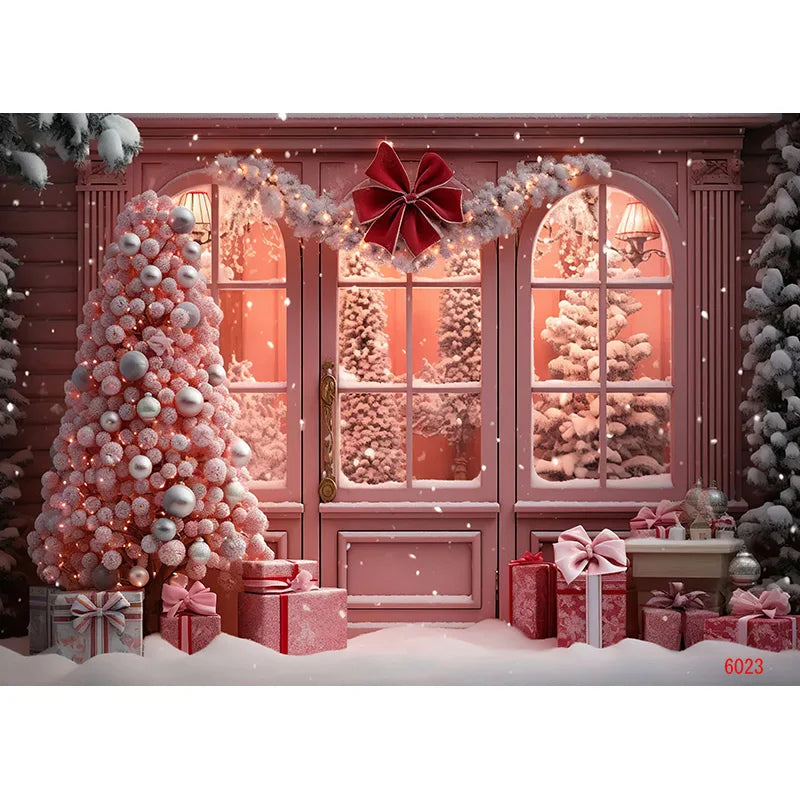 Christmas Holiday Cheer Photo Backdrop