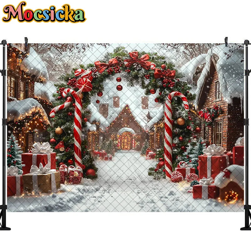 Christmas Winter Wonderland Backdrop [Vinyl/Polyester]